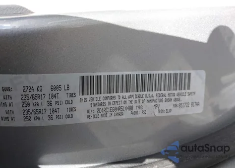 2017 Chrysler Pacifica Touring-L Plus from USA, damaged, VIN 2C4RC1EG0HR514488